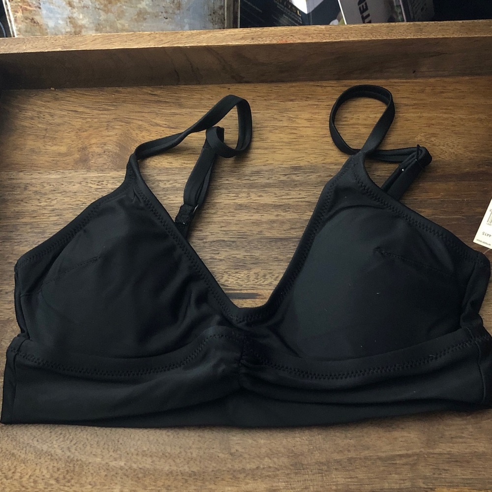 aerie Black Wireless Sports Bralette